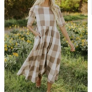 Roolee Maddie Buffalo Plaid Dress